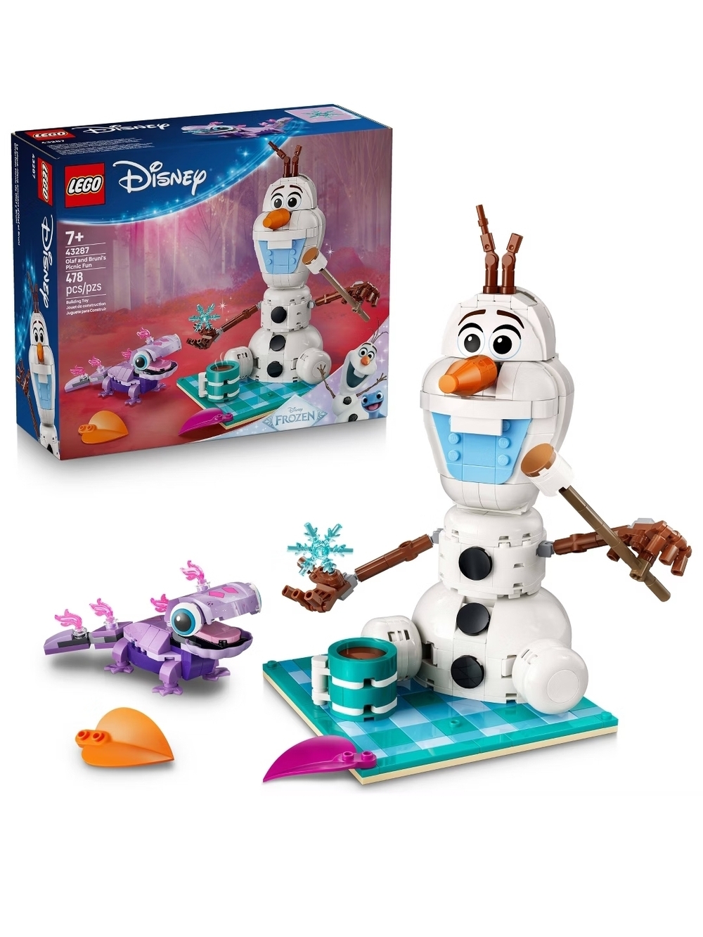 LEGO Disney Olaf and Bruni Buildable Toy - White and Blue